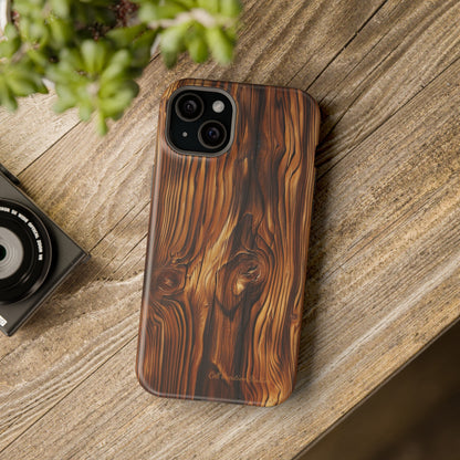 "Wood Grain Elegance" -MagSafe Tough iPhone Cases