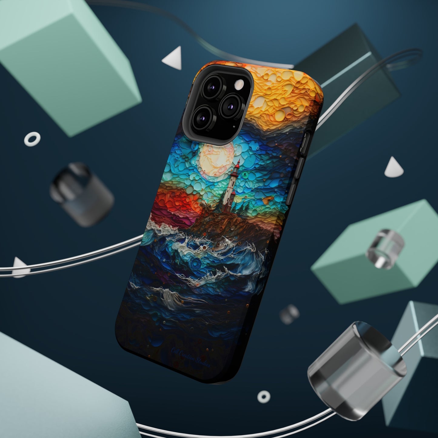 "Coastal Canvas Guardian" -MagSafe Tough iPhone Cases