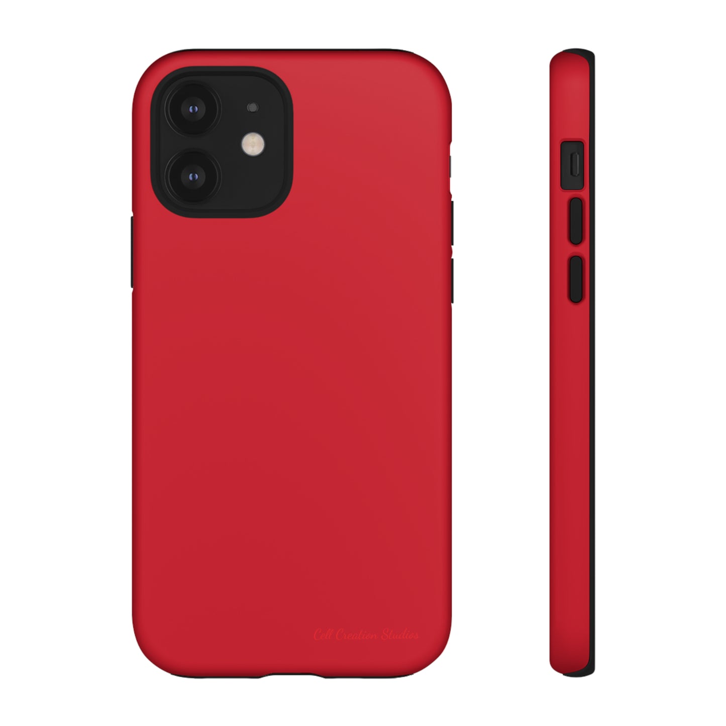 "Bold Crimson Shield" -Tough iPhone Cases