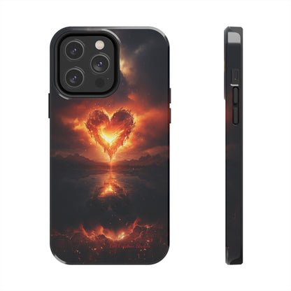 Introducing the "Flaming Heart" Cell Phone Case – Ignite Your Passion! -Tough Phone Cases