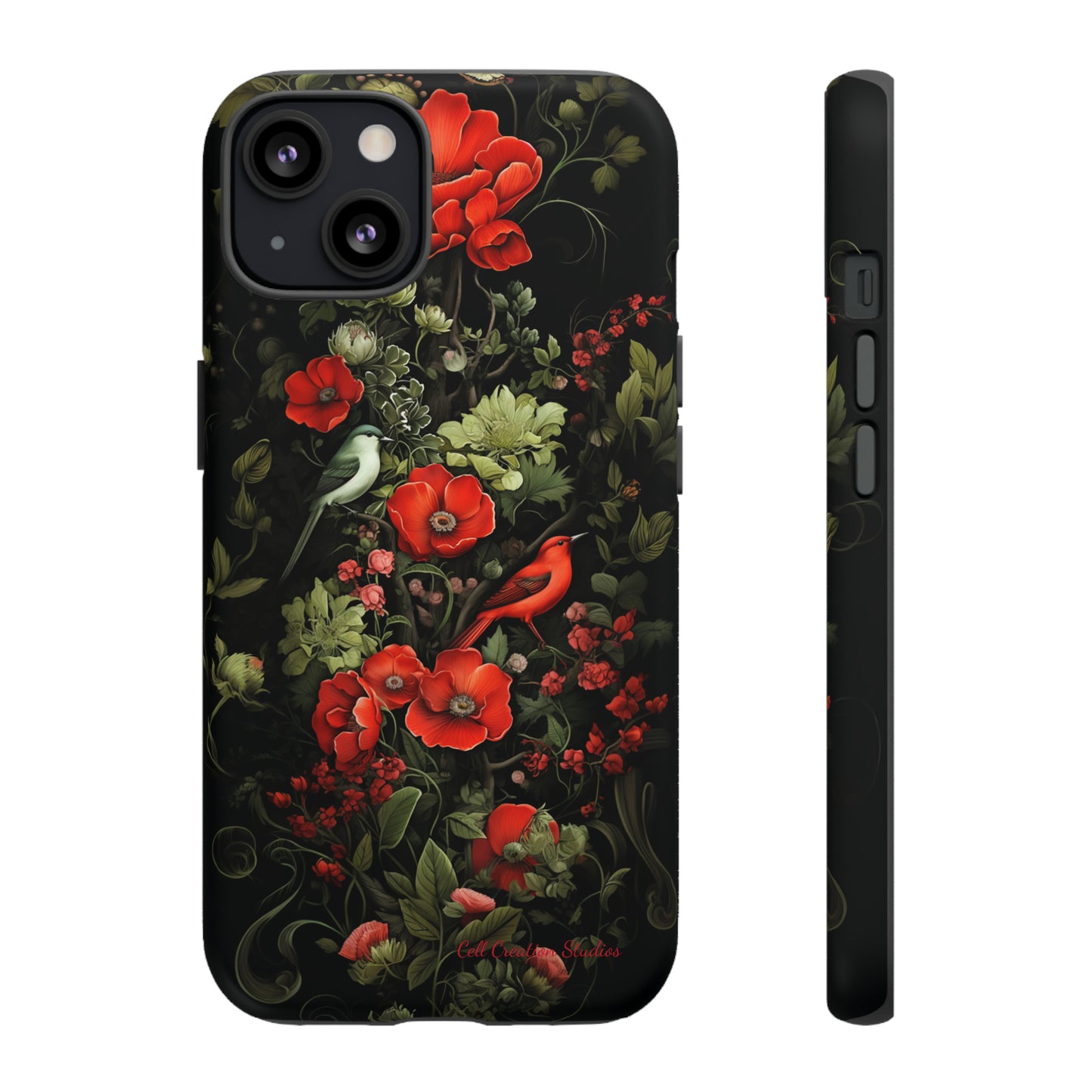 "Floral Serenade Elegance" -Tough iPhone Cases