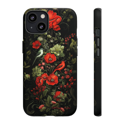 "Floral Serenade Elegance" -Tough iPhone Cases