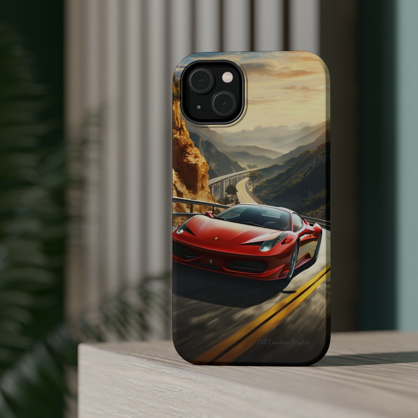 "Mountain Majesty Ferrari Edition" -MagSafe Tough iPhone Cases