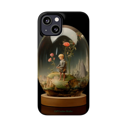 Introducing the "Miniature Gardener" Cell Phone Case – Embrace Your Imagination with a Captivating Glass-Encased Design -Slim Phone Cases