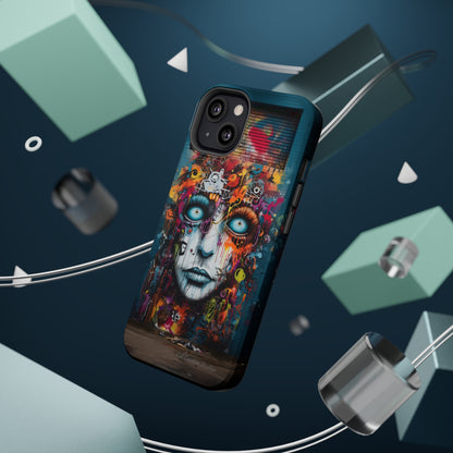 Elevate Your Style with our "Graffiti Face Concrete Wall" Phone Case -MagSafe Tough Cases