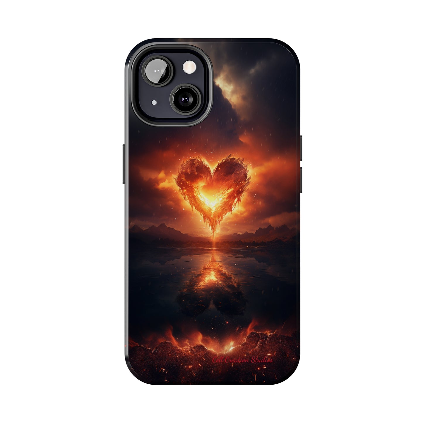 Introducing the "Flaming Heart" Cell Phone Case – Ignite Your Passion! -Tough Phone Cases