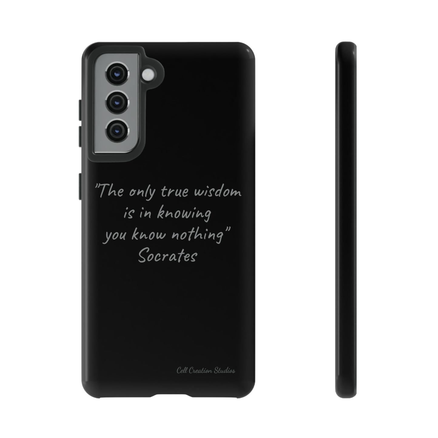 The "Socrates' Wisdom" Quote Phone Case -Tough Cases