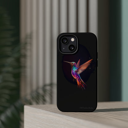 Introducing the "Enchanted Hummingbird" Cell Phone Case – Elegance Meets Nature -MagSafe Tough Cases