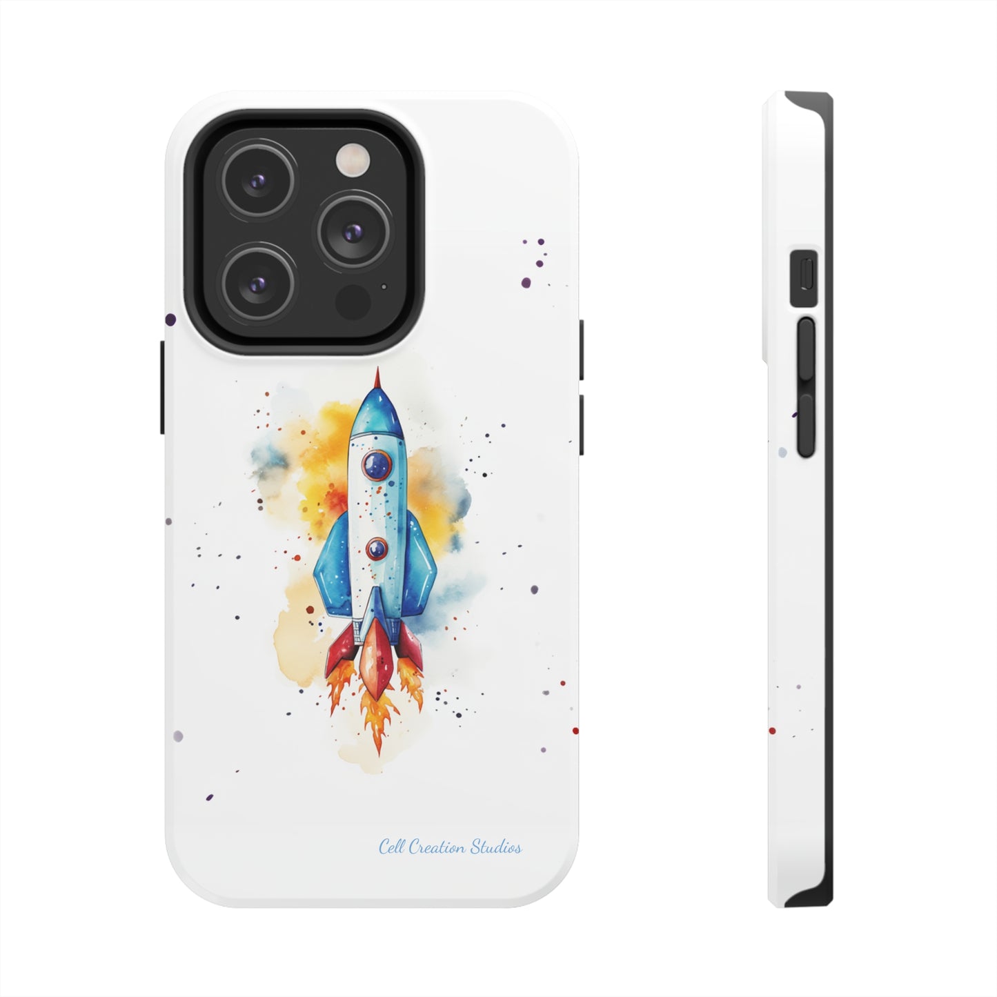 Introducing our "Cosmic Rocket" Cell Phone Case – Where Style Meets Adventure -Tough Phone Cases