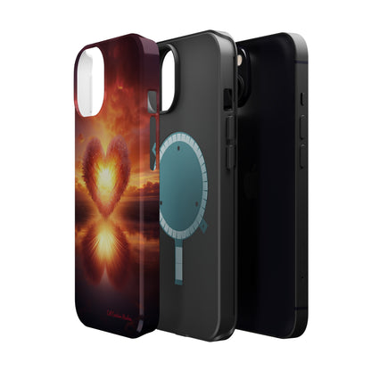 Introducing the "Sun-Kissed Heart" Cell Phone Case – Radiate Love and Light -MagSafe Tough Cases