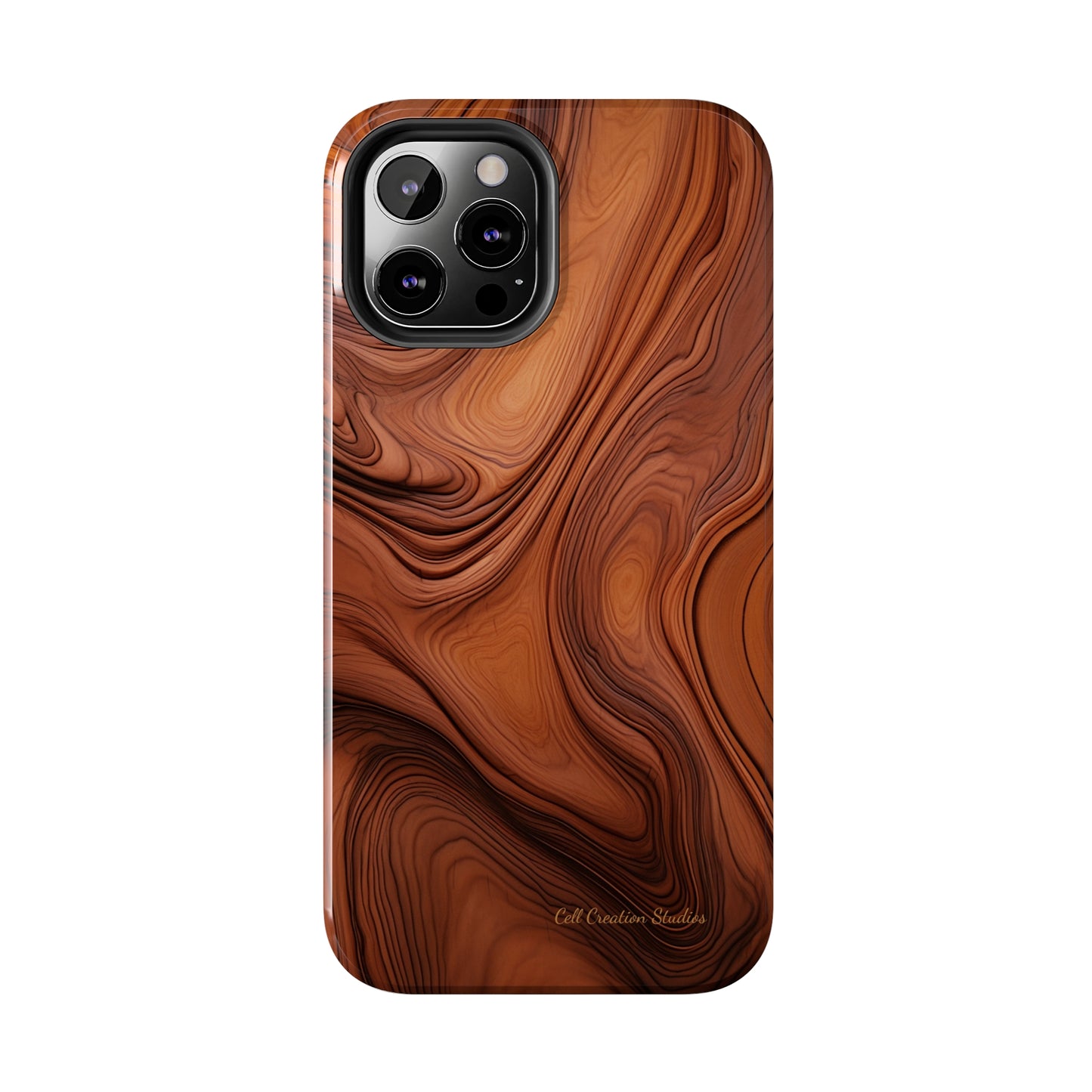 The "Natural Elegance" Wood Pattern Phone Case -Tough Phone Cases