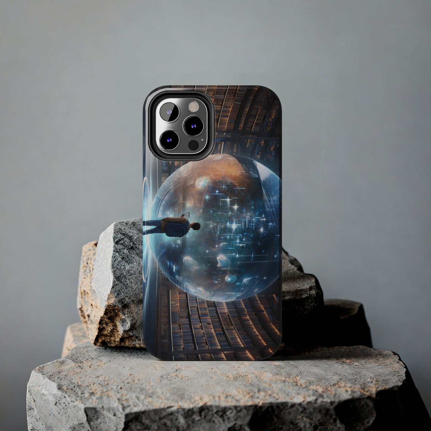 Introducing the "Library Luminary" Cell Phone Case – Where Knowledge Meets Mystery -Tough Phone Cases