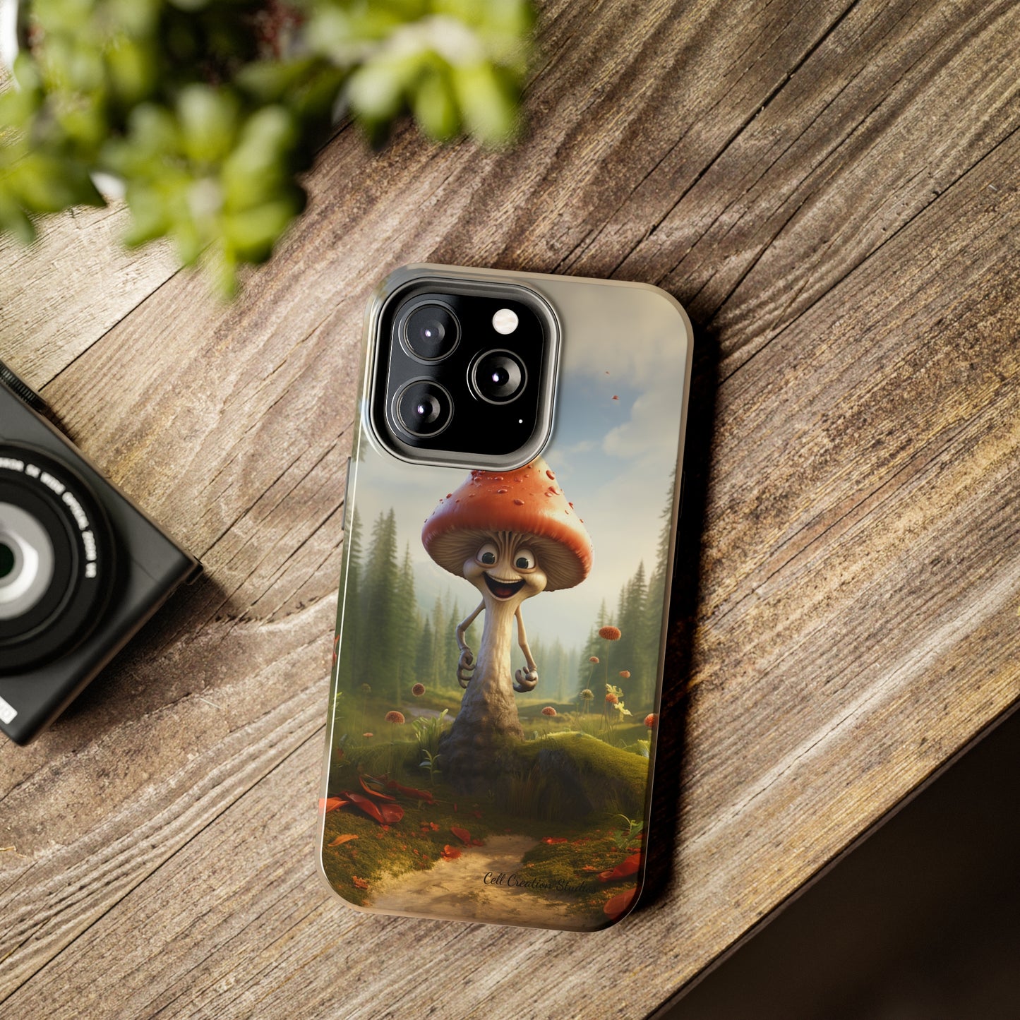 Introducing the "Smiling Mushroom" Cell Phone Case – Spread Joy with Every Glance! -Tough Phone Cases