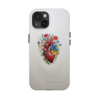 "Floral Heart Harmony" -Tough iPhone Cases