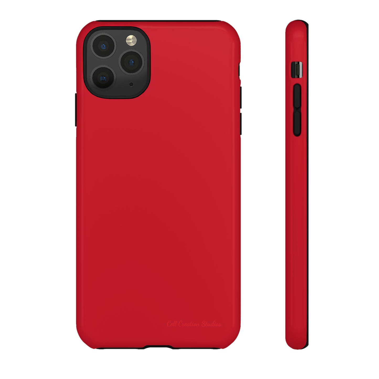 "Bold Crimson Shield" -Tough iPhone Cases