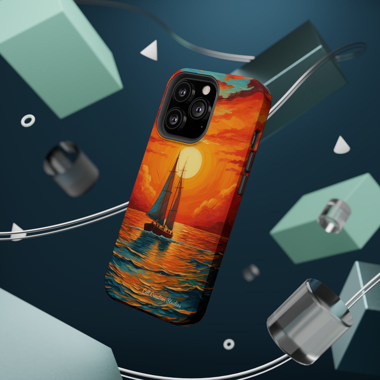 "Sailboat Sunset" - MagSafe Tough iPhone Cases