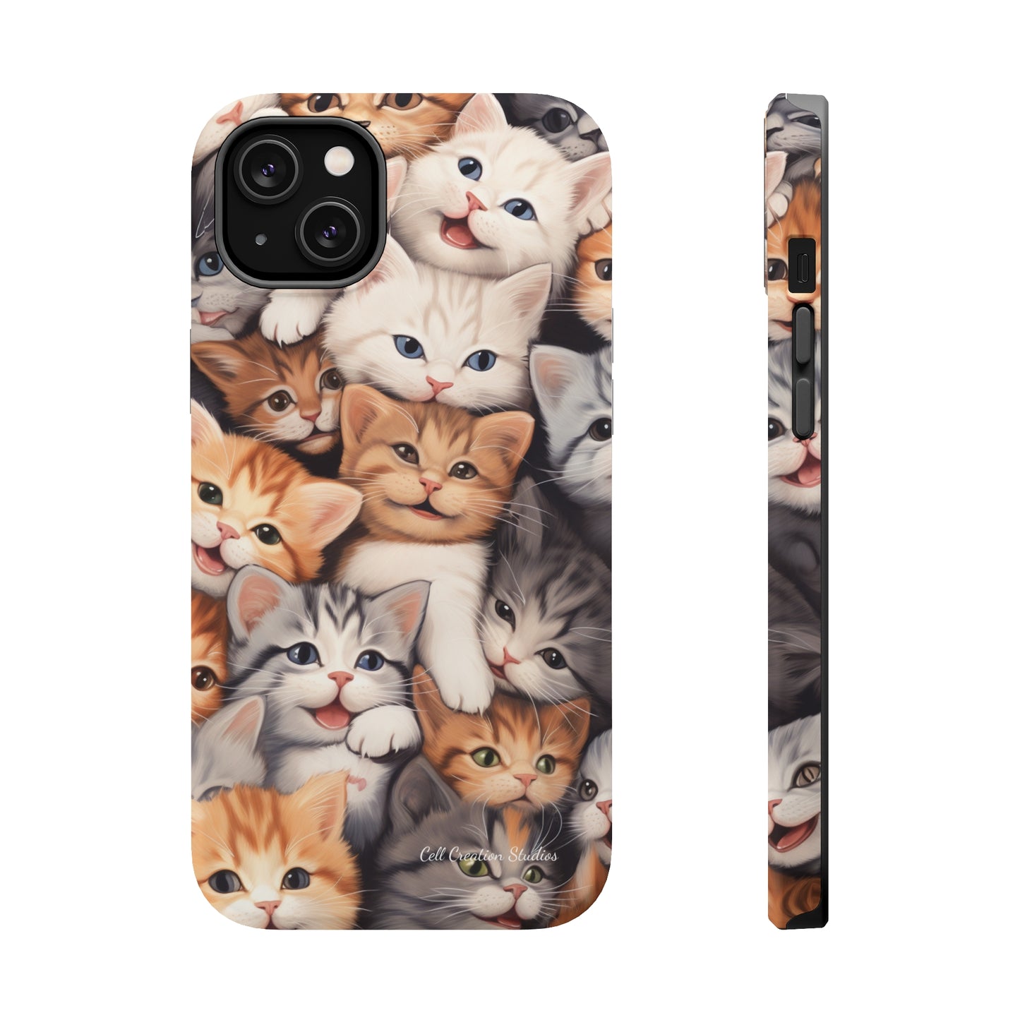 "Kitten Cuddle Haven" Phone Case -MagSafe Tough Cases