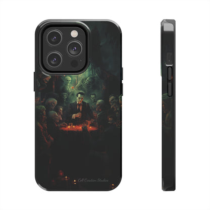 Introducing the "Ghoulish Gala" Cell Phone Case – Dracula's Halloween Soiree -Tough Phone Cases