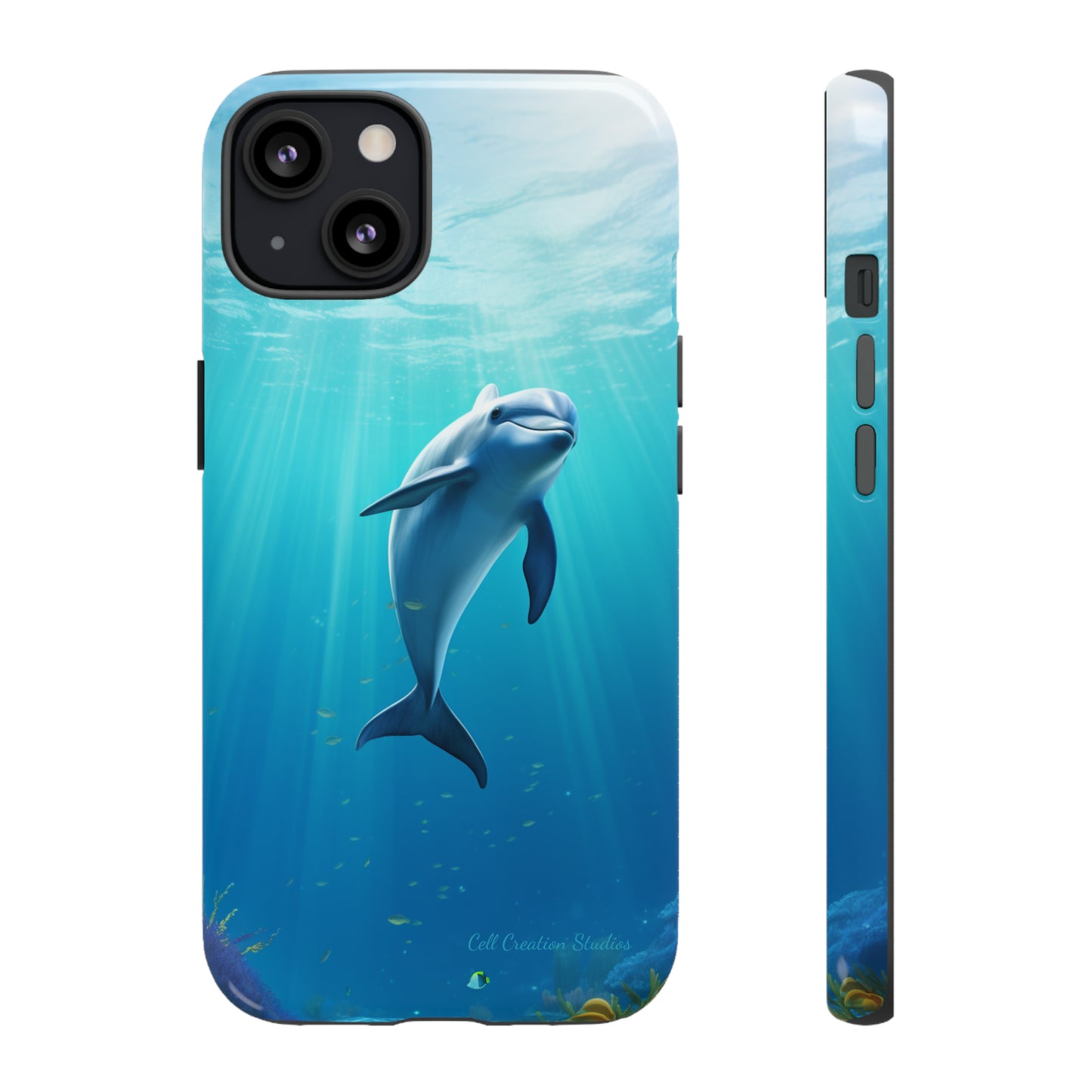 The "Dolphin Serenity" -Tough iPhone Cases