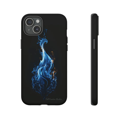 "Blue Flame" Phone Case: Ignite Your Style with Fiery Elegance -Tough Cases