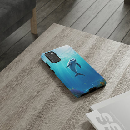 The "Dolphin Serenity" -Tough Samsung Phone Cases