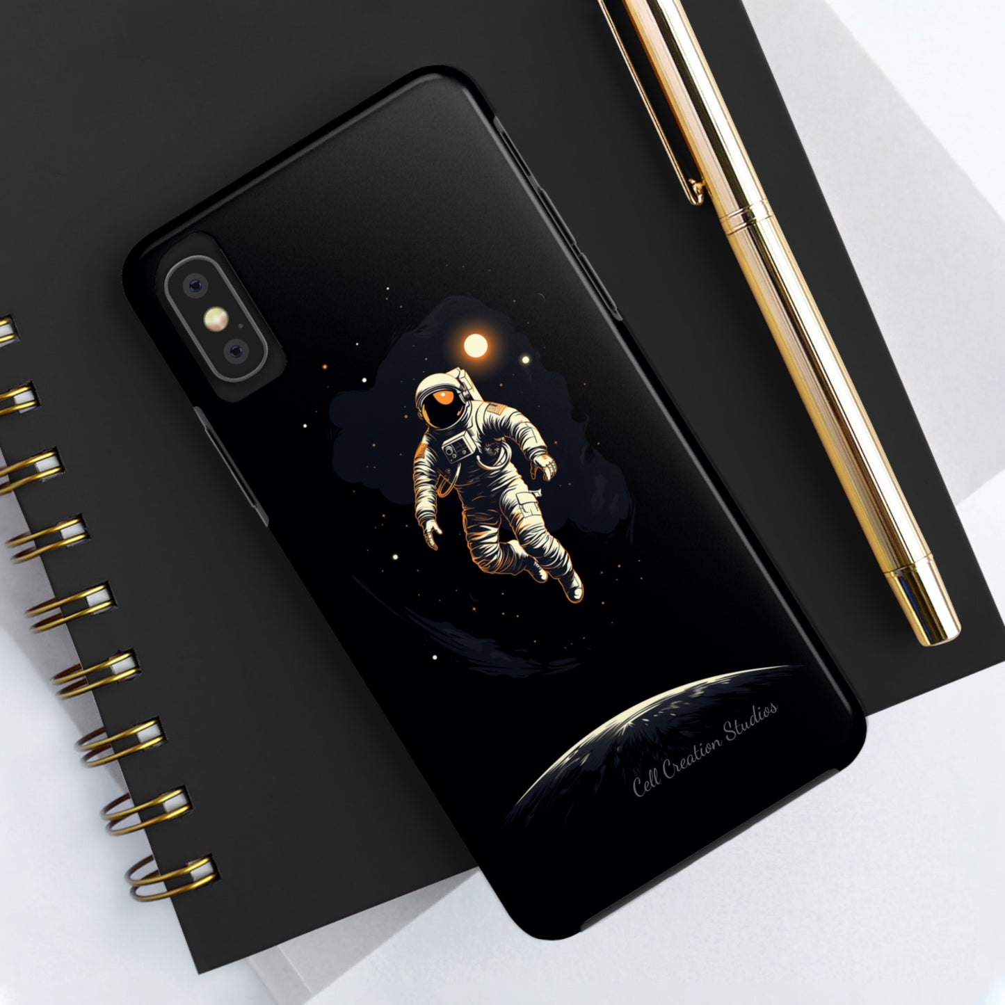 "Cosmic Explorer Astronaut" -Tough iPhone Cases