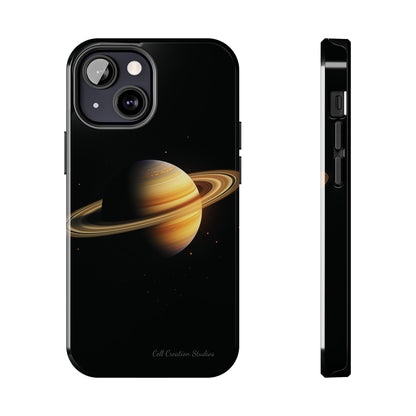 Introducing the "Saturn's Elegance" Cell Phone Case – A Cosmic Masterpiece -Tough Phone Cases