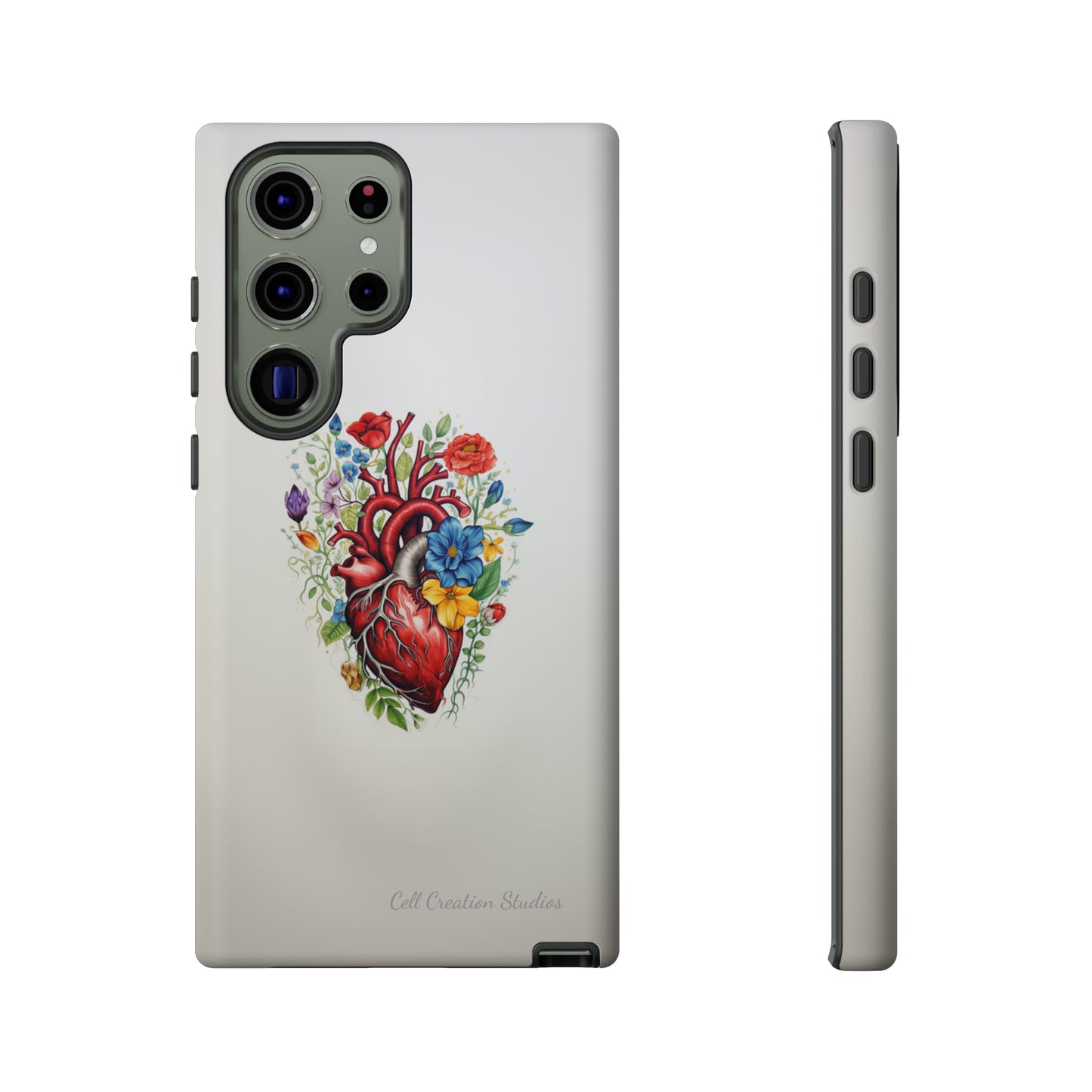 "Floral Heart Harmony" -Tough Samsung Cases