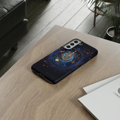 "Cosmic Clock Elegance" -Tough Samsung Phone Cases