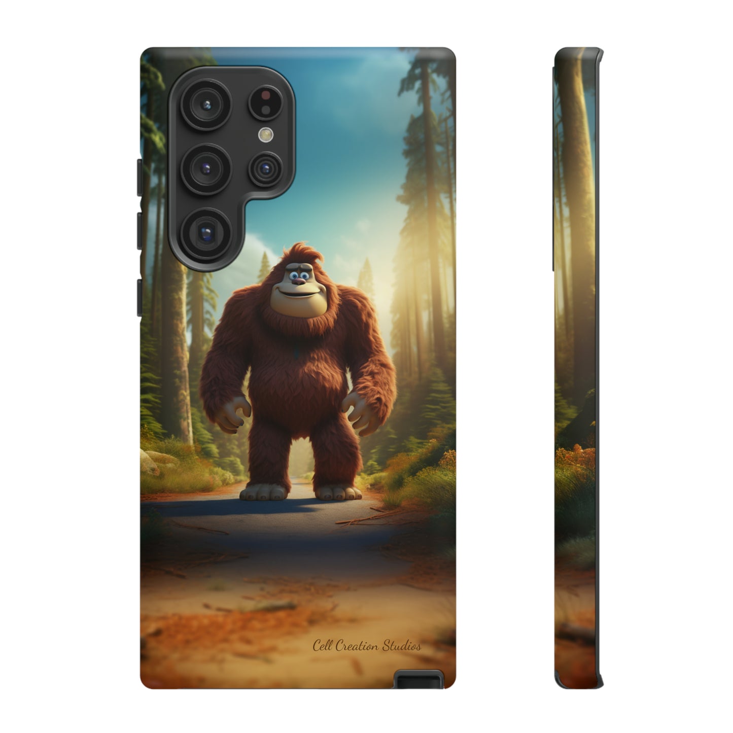 The "Trail Trekker" Bigfoot Cartoon Phone Case -Tough Cases