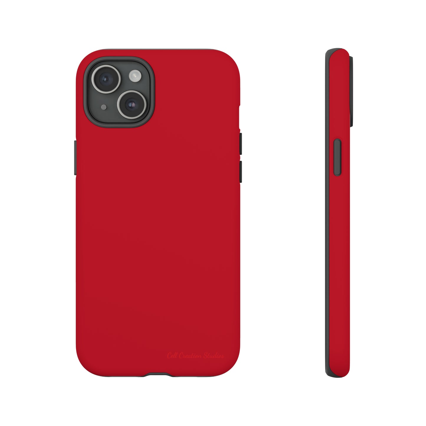 "Bold Crimson Shield" -Tough iPhone Cases