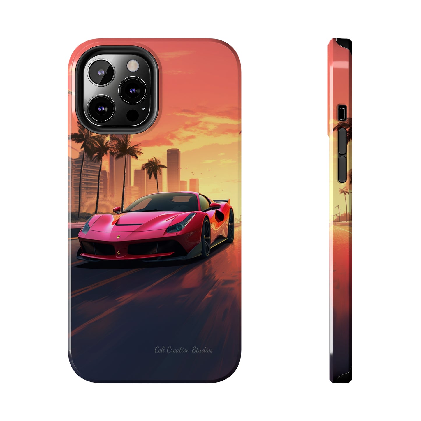 "Sunset Boulevard Ferrari Edition" -Tough iPhone Cases