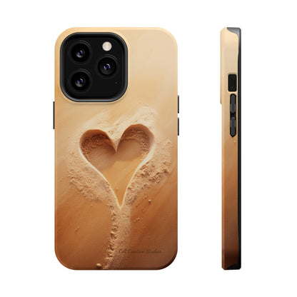 "Eternal Love: Sand Heart" Cell Phone Case -MagSafe Tough Cases