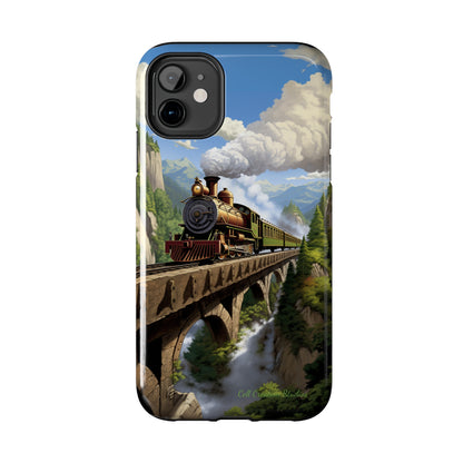 The "Scenic Mountain Train" Phone Case -Tough Phone Cases