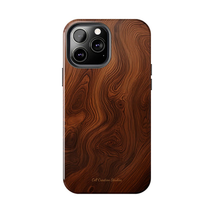 Introducing the "Natural Woodgrain" Cell Phone Case – Embrace Organic Beauty with Wood Pattern Design -Tough Phone Cases