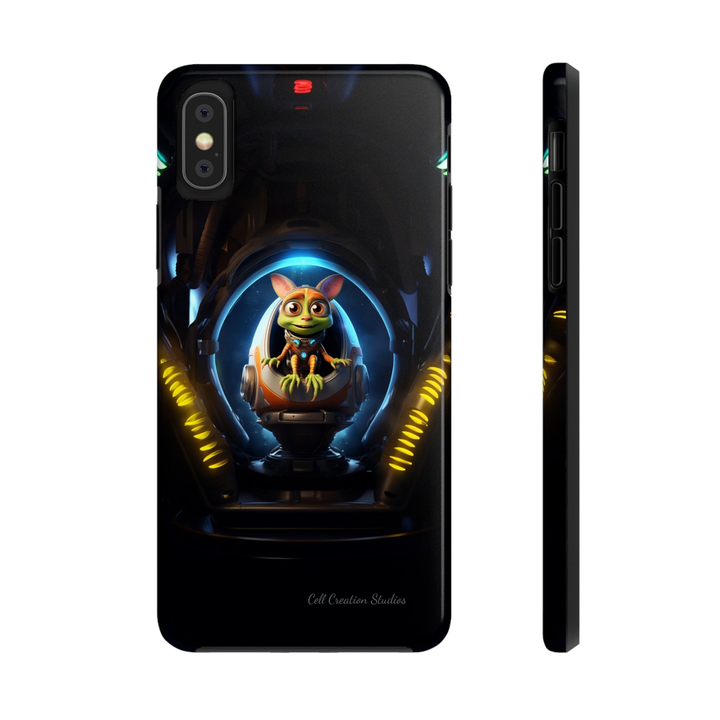 The "Galactic Explorer Alien Spaceship" Phone Case -Tough Phone Cases