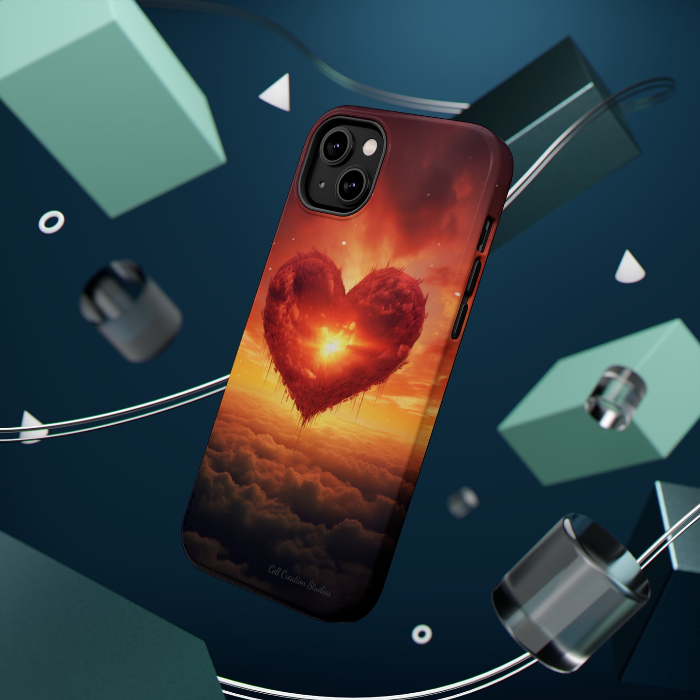 Introducing the "Sky-Heart Radiance" Cell Phone Case – Carry Love's Glow Everywhere You Go -MagSafe Tough Cases