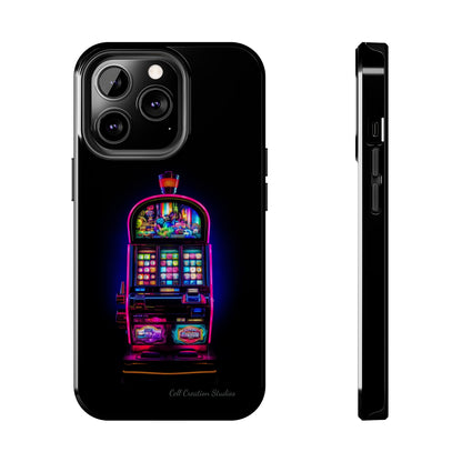 Introducing the "Vibrant Slot Frenzy" Cell Phone Case – Experience the Thrill of Colors and Luck -Tough Phone Cases