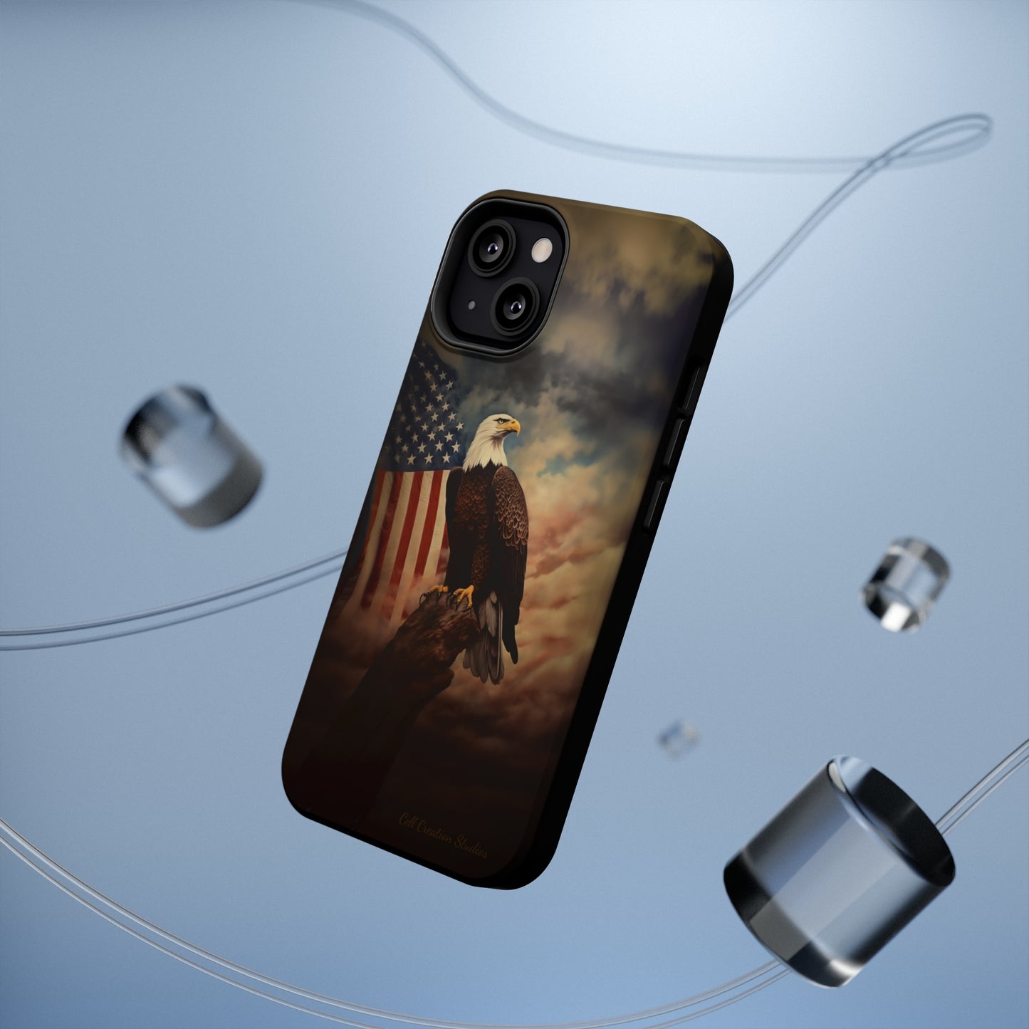 Introducing the "Patriot's Pride" Cell Phone Case – Soar with the American Eagle in Style -MagSafe Tough Cases