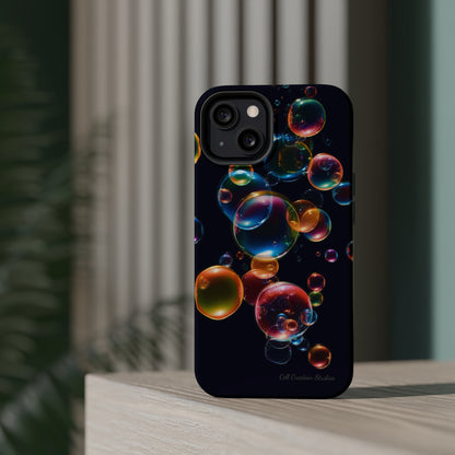 Elevate Your Phone's Aesthetic with our "BubbleBurst" Cell Phone Case -MagSafe Tough Cases