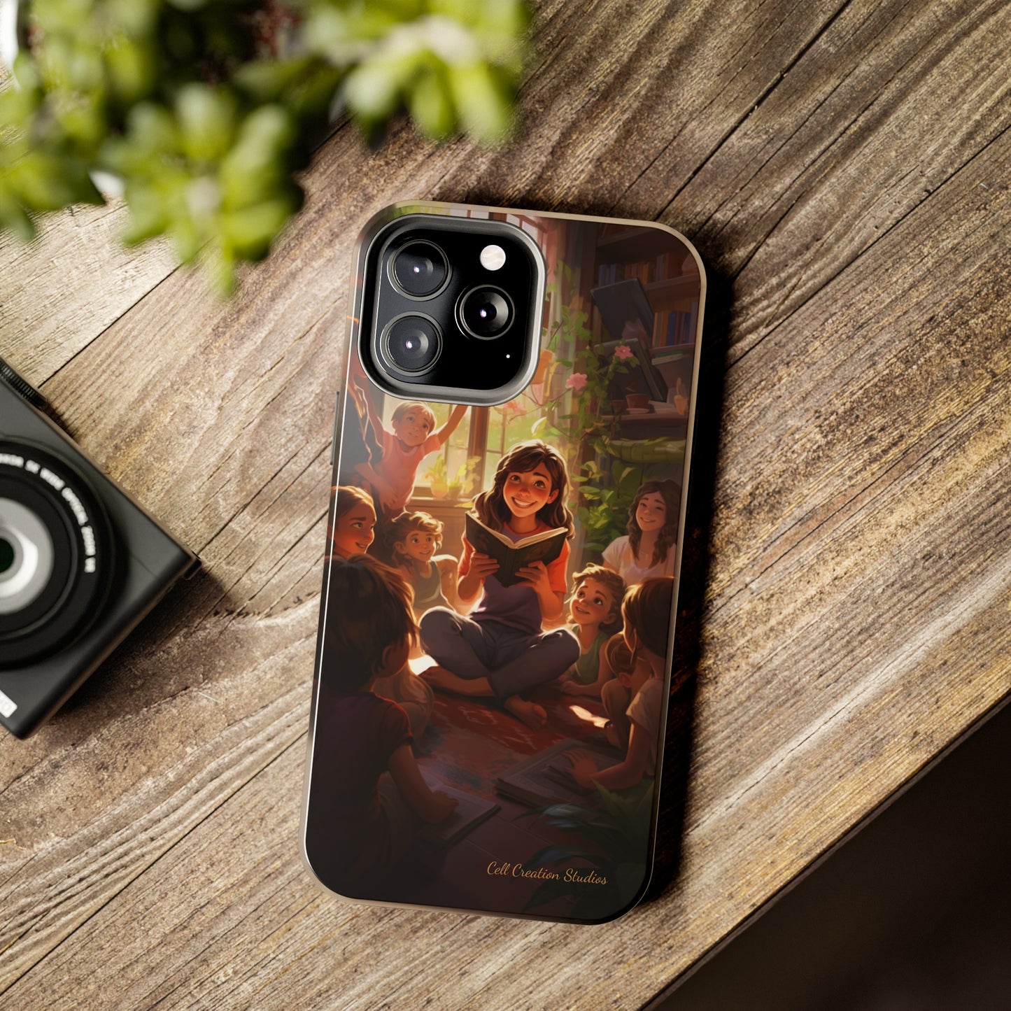 Introducing the "Inspiring Teacher's Tale" Cell Phone Case – Capture the Joy of Storytime -Tough Phone Cases