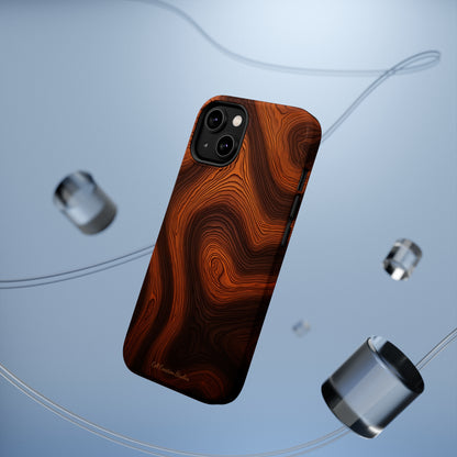 Introducing the "Natural Woodgrain" Cell Phone Case – Embrace Organic Beauty with Wood Pattern Design -MagSafe Tough Cases