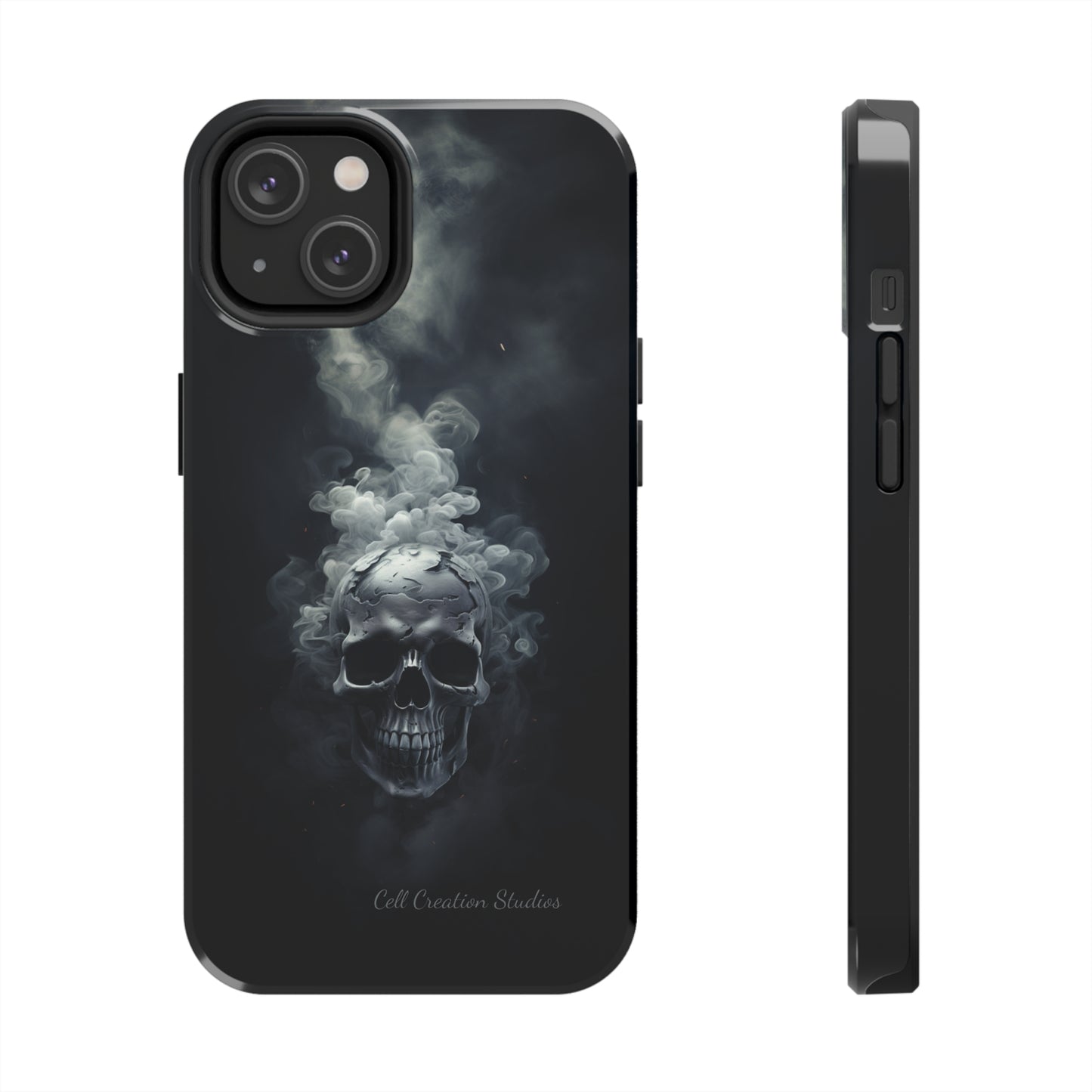 "Ethereal Skull Noir" -Tough iPhone Cases