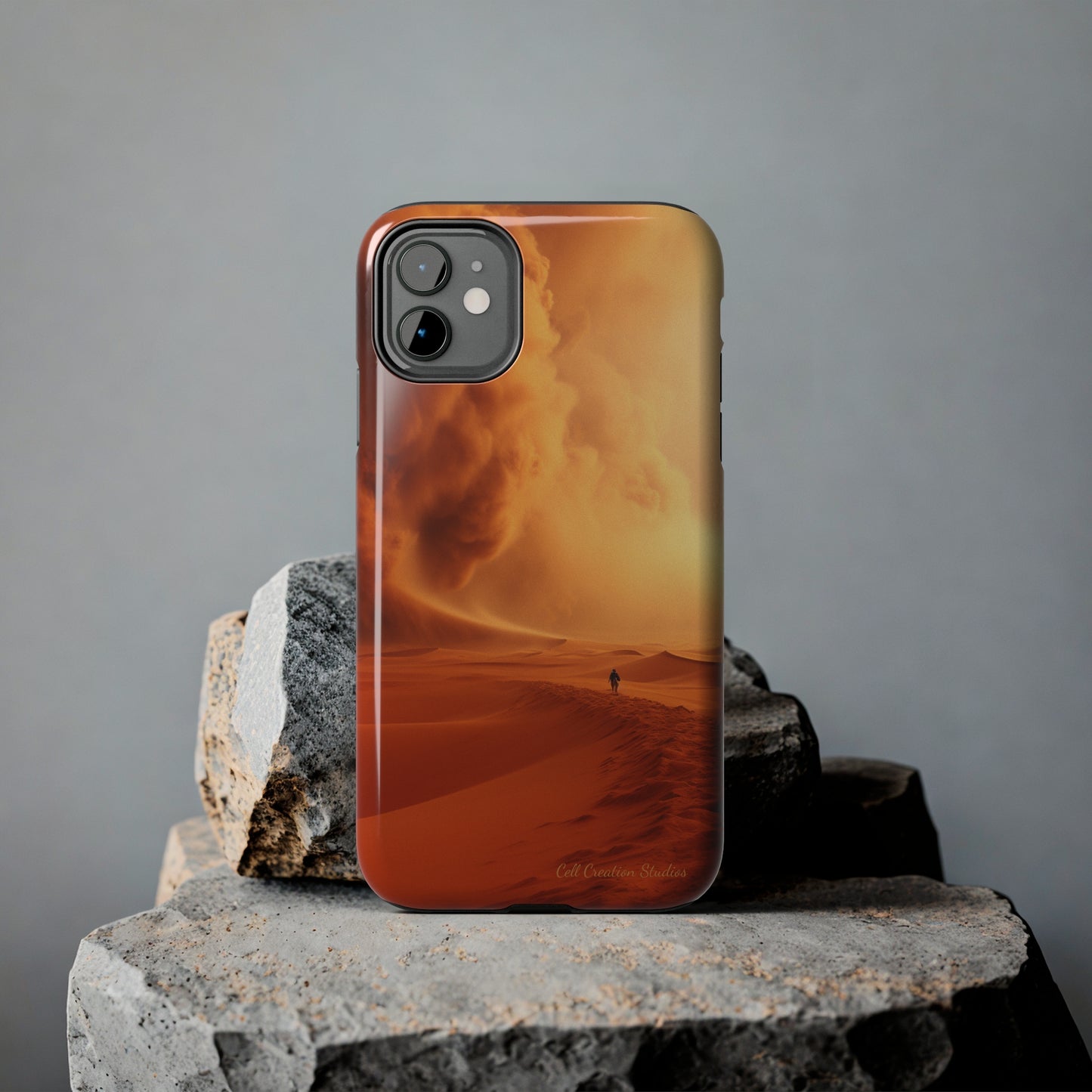 Introducing the "Desert Wanderer" Cell Phone Case – Embark on a Journey through Sand and Storm -Tough Phone Cases