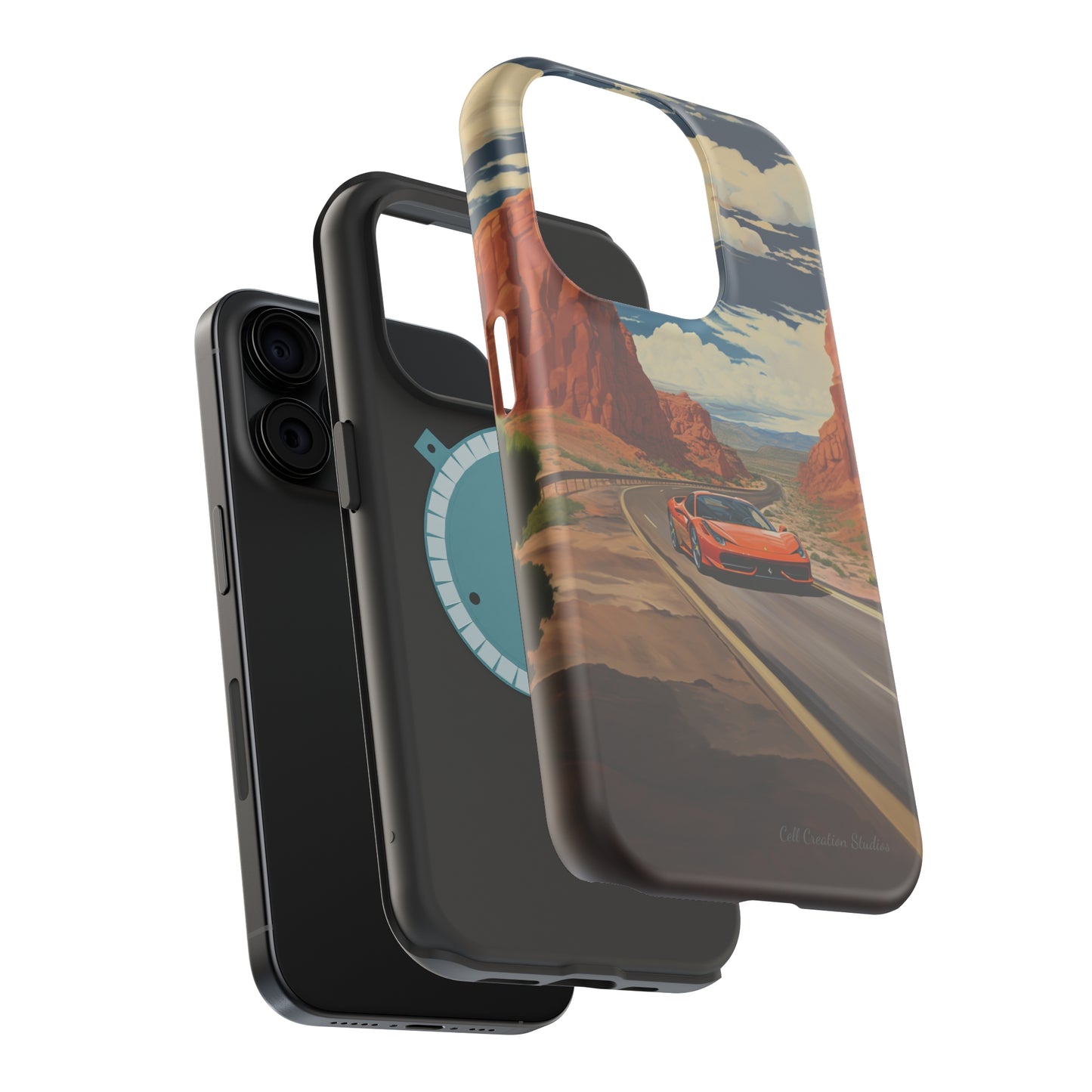 "Desert Racer Ferrari Edition" -MagSafe Tough iPhone Cases