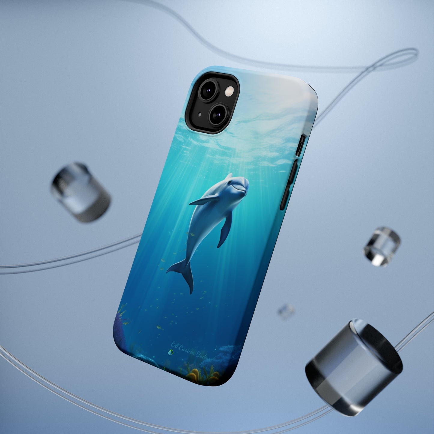 The "Dolphin Serenity" -MagSafe Tough iPhone Cases