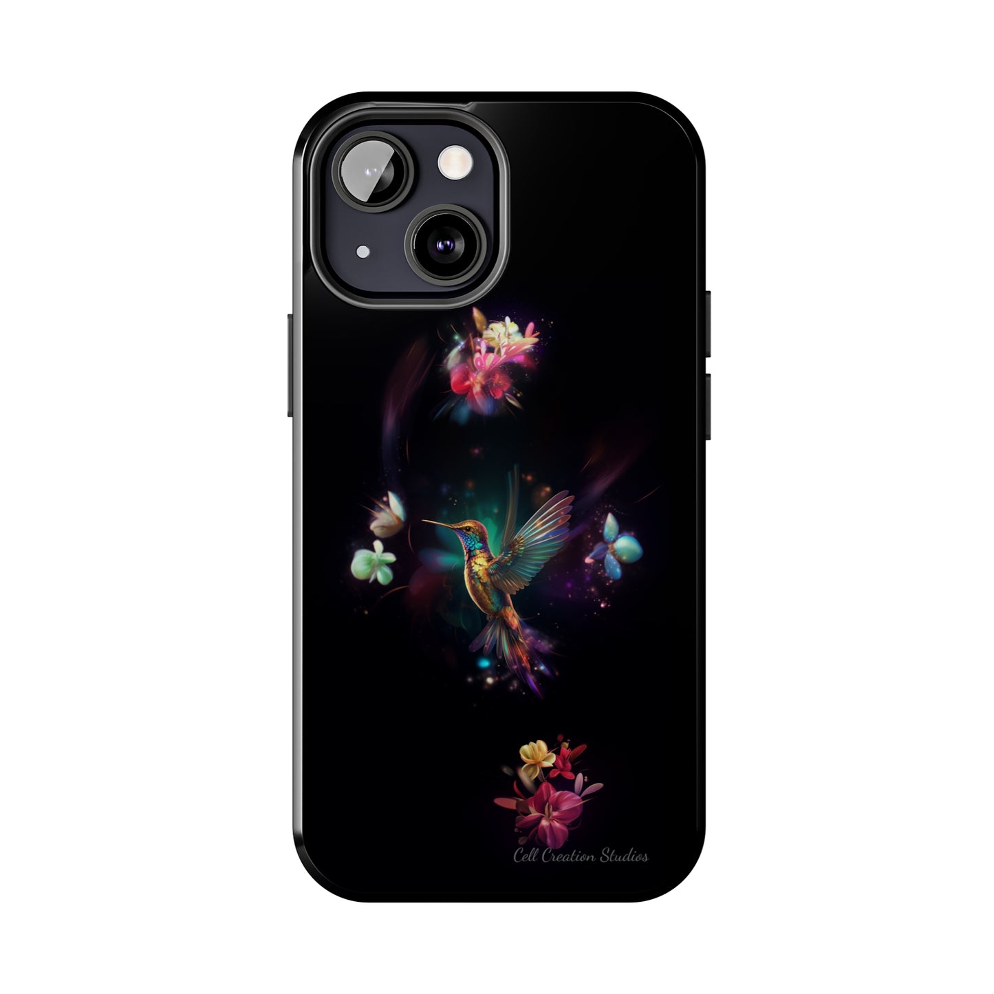 Introducing the "Floral Harmony Hummingbird" Cell Phone Case – Where Elegance Meets Nature -Tough Phone Cases