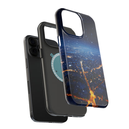 "Urban Snowfall Glow" -MagSafe Tough iPhone Cases