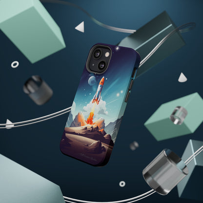 Introducing our "Galactic Odyssey" Cell Phone Case – Launch Your Device into Adventure -MagSafe Tough Cases