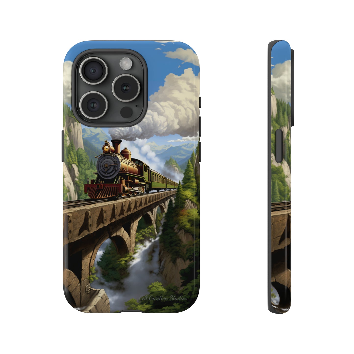 The "Scenic Mountain Train" Phone Case -Tough Cases